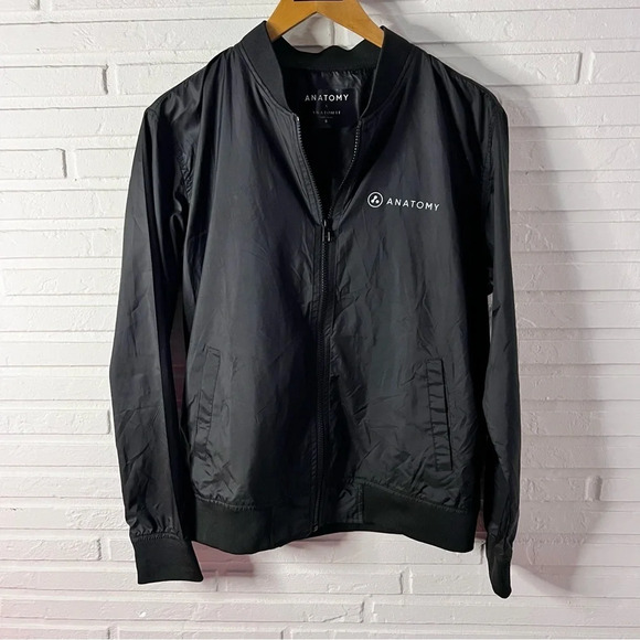 Anatomy x Anatomie Collection Culture Always Wins Black Windbreaker, Size Small - Picture 2 of 10